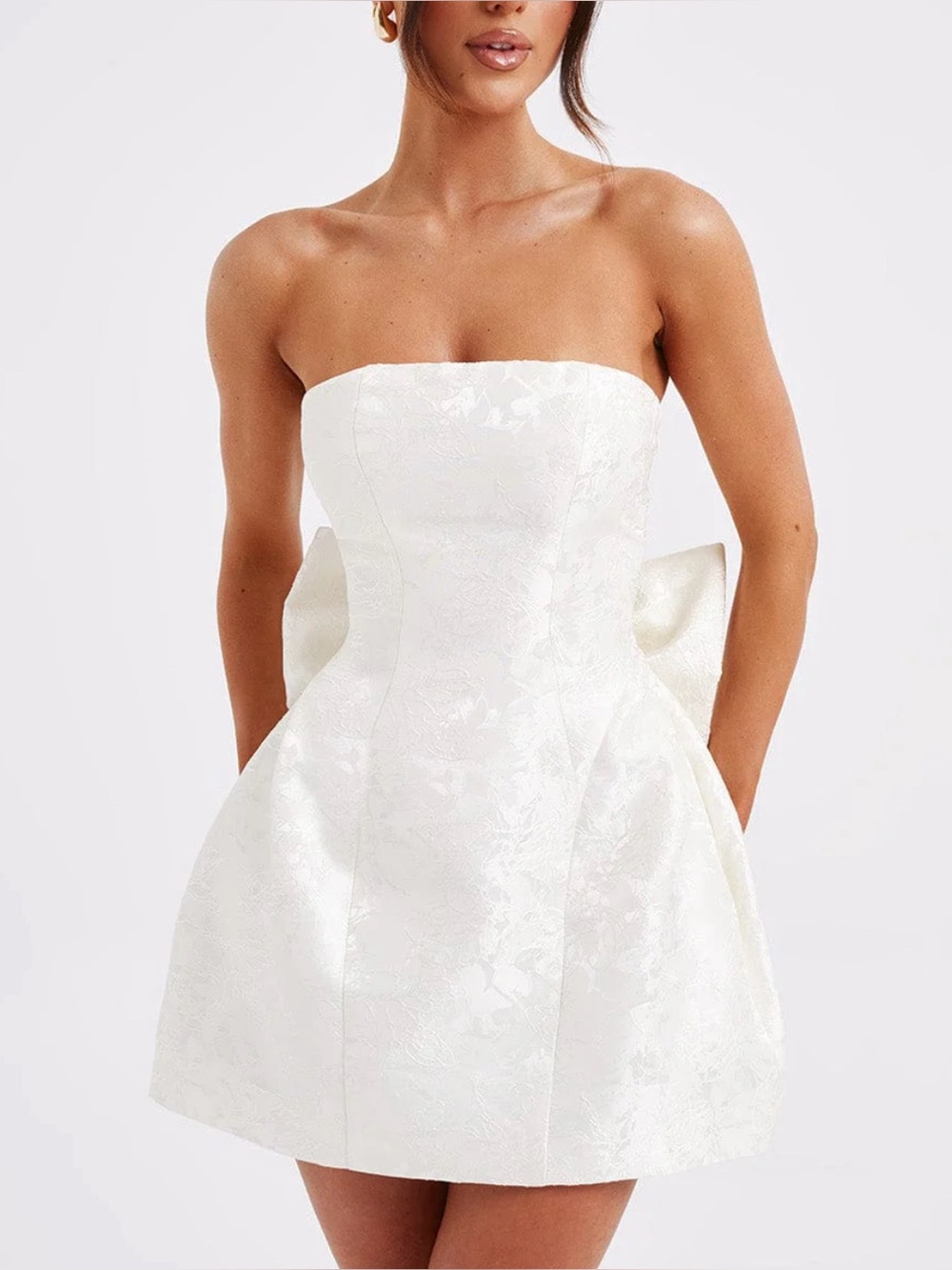Babyboo ELENORA MINI DRESS in IVORY Size: M